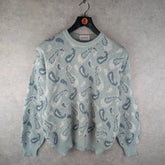 Rodrigo Jumper Mens Medium M Vintage Paisley Knitted Italian